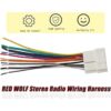 RED WOLF Conector de arnés de cableado de radio estéreo de_3