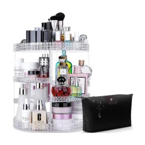 Awenia Organizador de maquillaje giratorio de 360 grados_1