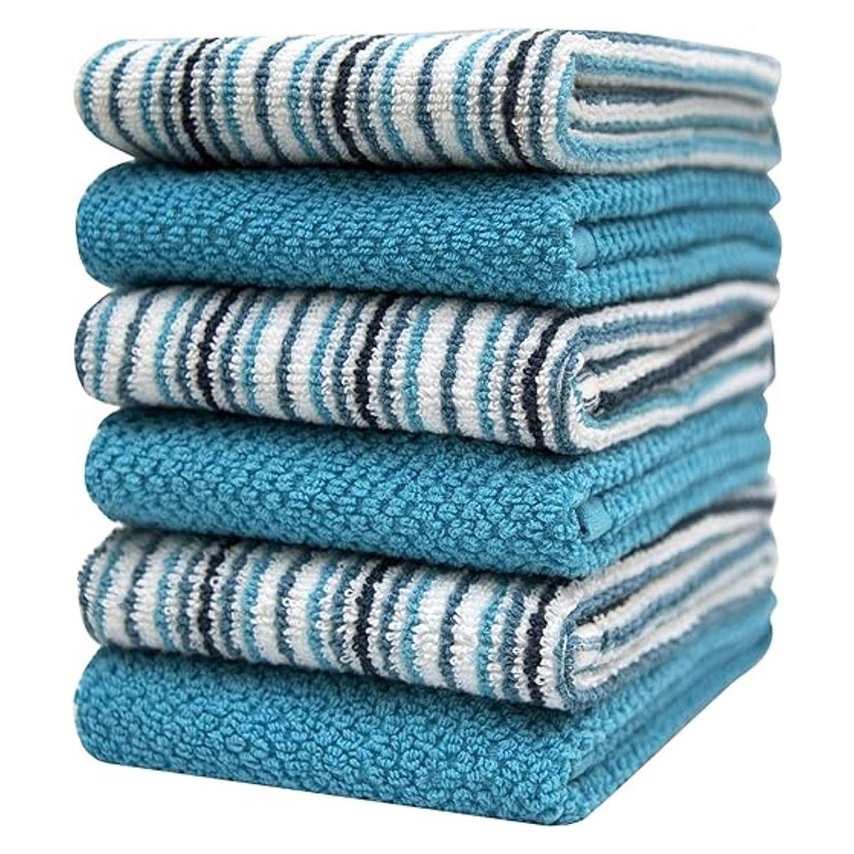 Toallas de cocina prémium 16 x 26 pulgadas paquete de 6