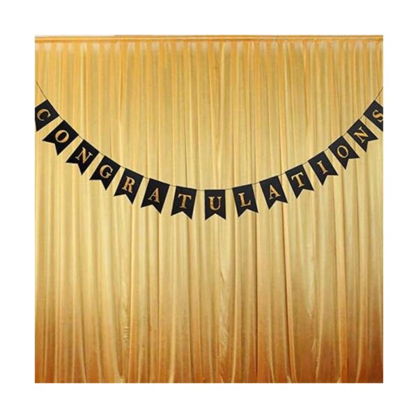 Brillantes oro negro Felicitaciones Banner para 2021_5