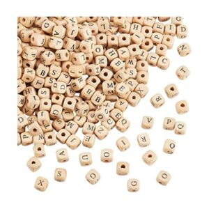 PH PandaHall 1060 cuentas de madera del alfabeto de 0.394