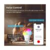 Bombilla inteligente WiFi Alexa Peteme LED RGB cambio de_3