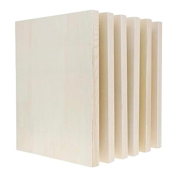 Tableros de panel de madera sin acabar lienzo de madera