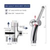 Soosi Pulverizador de bidé de mano para inodoro control