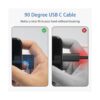 Poyiccot Cable de extensión USB C de 1 pies11.8 in USB C_4
