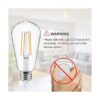 Ascher Bombillas LED de estilo vintage que imitan una_4