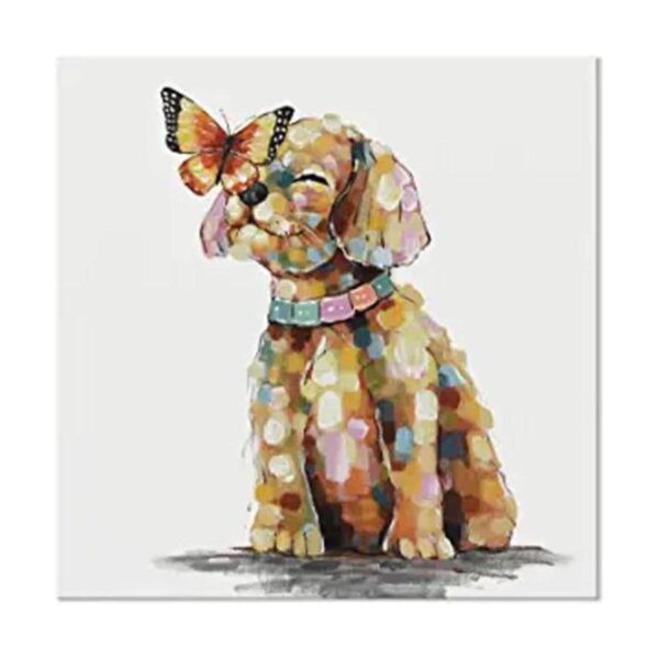 SEVEN WALL ARTS Arte de pared para perro bonita pintura_1