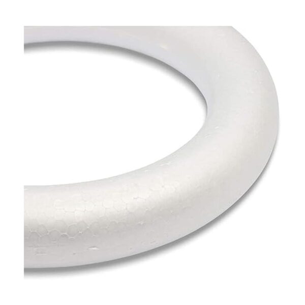 Anillos de corona de espuma blanca para arte y_3