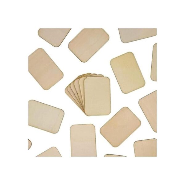 Bright Creations Rectángulos de madera sin terminar para