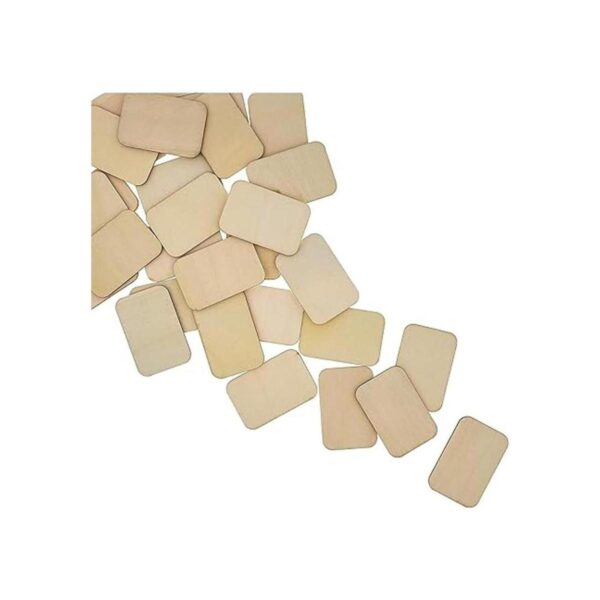Bright Creations Rectángulos de madera sin terminar para