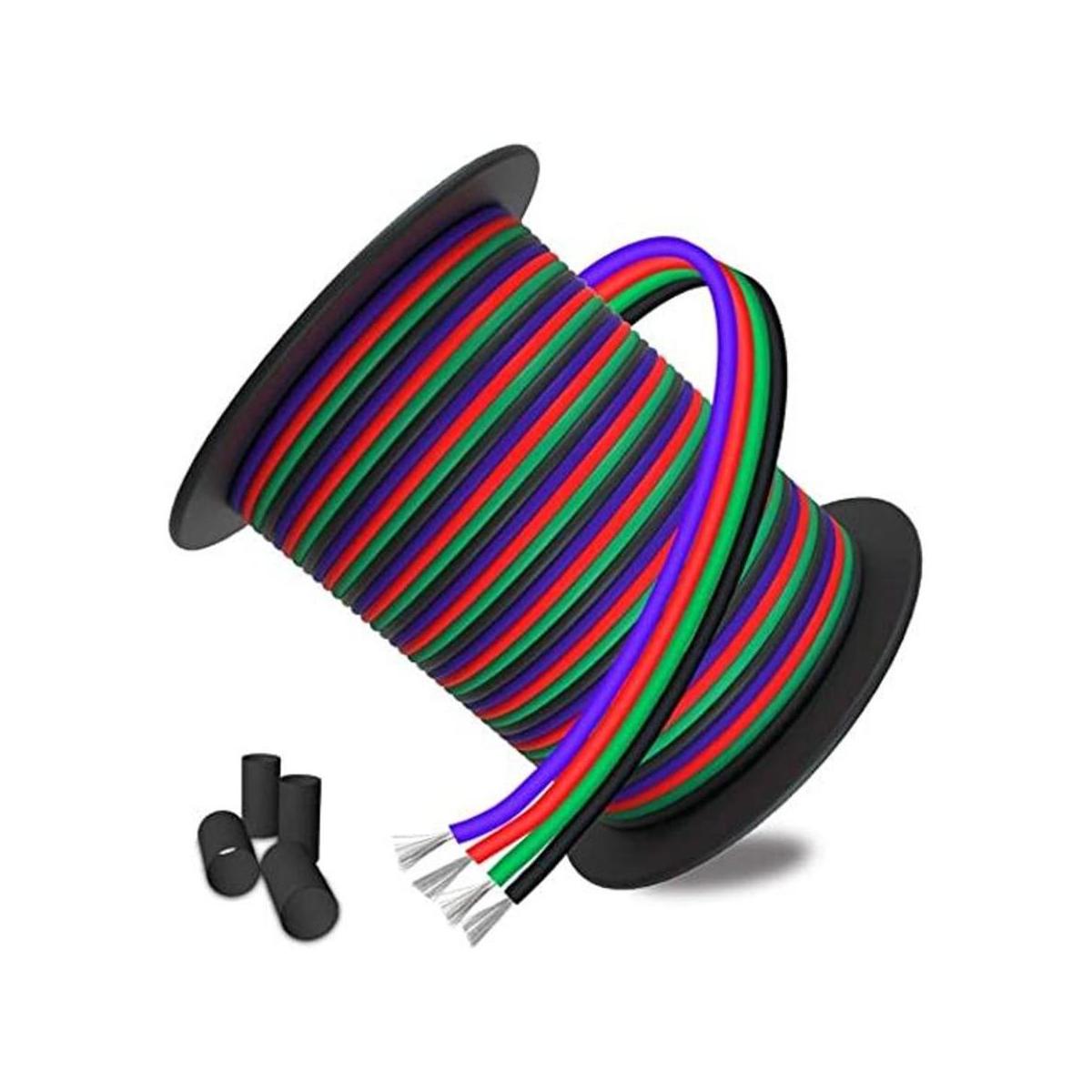 LEADTOPS Cable de extensión LED RGB de 100 pies 98.4 ft