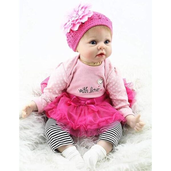 Reborn Dolls Ropa de niña de 22 pulgadas 21.7 in para_5