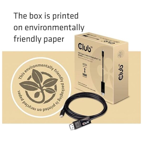 Club 3D Cac1557 Cable adaptador USB tipo C a DisplayPort_3