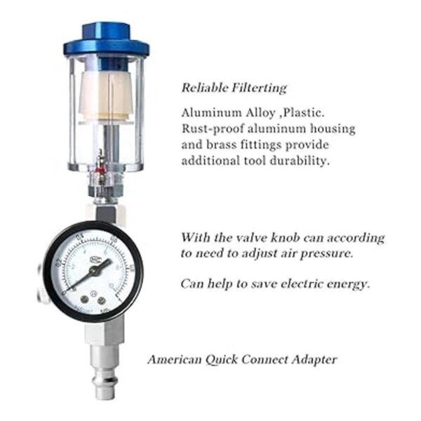 Quickun Filtro separador de aceite de agua ajuste de