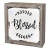 DeliDecor Blessed Letreros de madera de 8 x 8 pulgadas_1