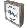 DeliDecor Blessed Letreros de madera de 8 x 8 pulgadas_3