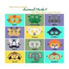 Máscaras de fieltro de animales salvajes con temática de_2