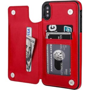 OT ONETOP Funda tipo cartera para iPhone Xs Max con_1
