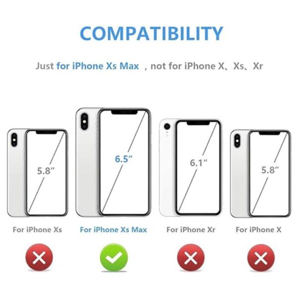 OT ONETOP Funda tipo cartera para iPhone Xs Max con_2