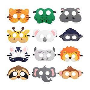 Máscaras de fieltro de animales salvajes con temática de_1
