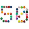 KISEER 50 bolas saltantes coloridas surtidas a granel con_4