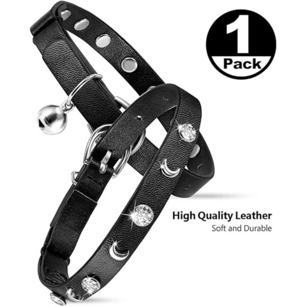Collares de cuero para gatos collar de seguridad para_2