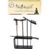 Mini rastrillo de jardín zen negro para escritorio_1