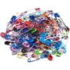 Craftdady 100 pines de seguridad de hierro de colores_2