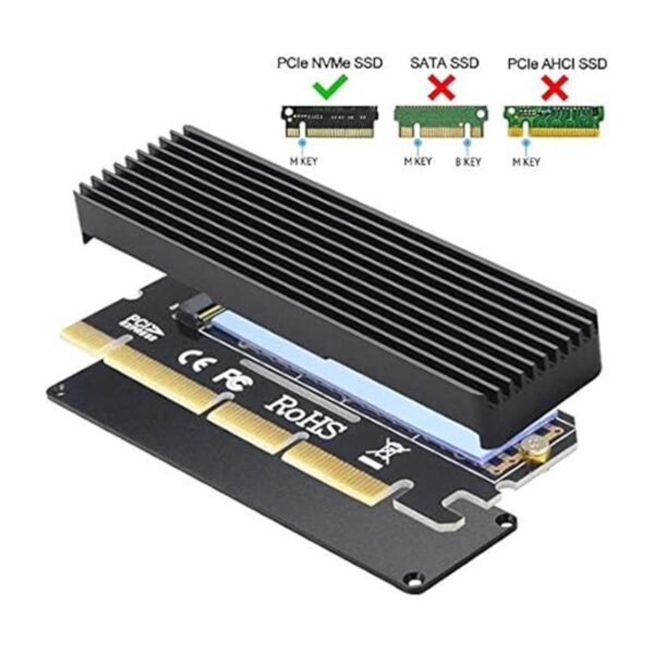 GODSHARK NVME Adaptador PCIe x16 con disipador de calor_6