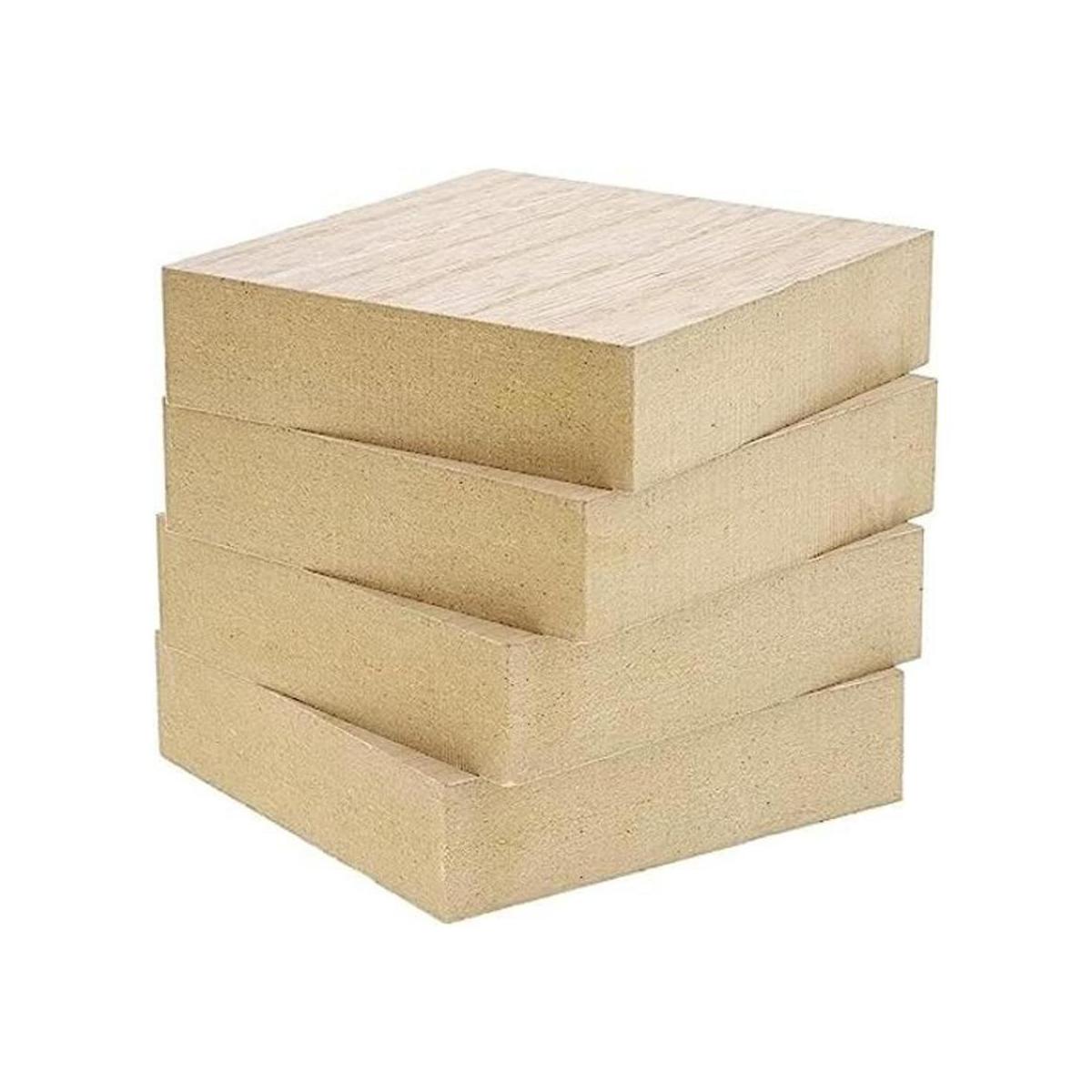 Bloques de madera sin terminar para manualidades