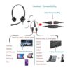 Auriculares de 0.098 in con micrófono de cancelación de_2