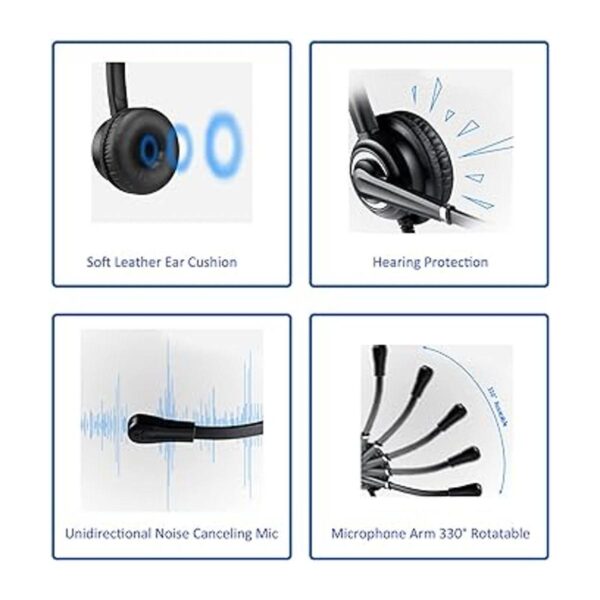 Auriculares de 0.098 in con micrófono de cancelación de_4