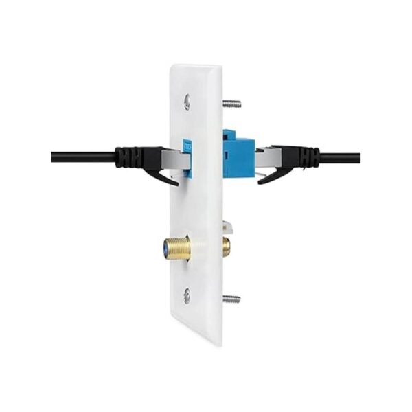 Placa de pared coaxial Ethernet 2 unidades 1 puerto_2