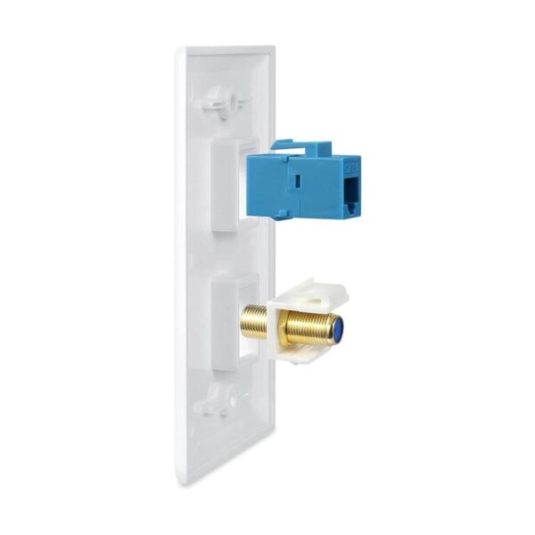 Placa de pared coaxial Ethernet 2 unidades 1 puerto_5