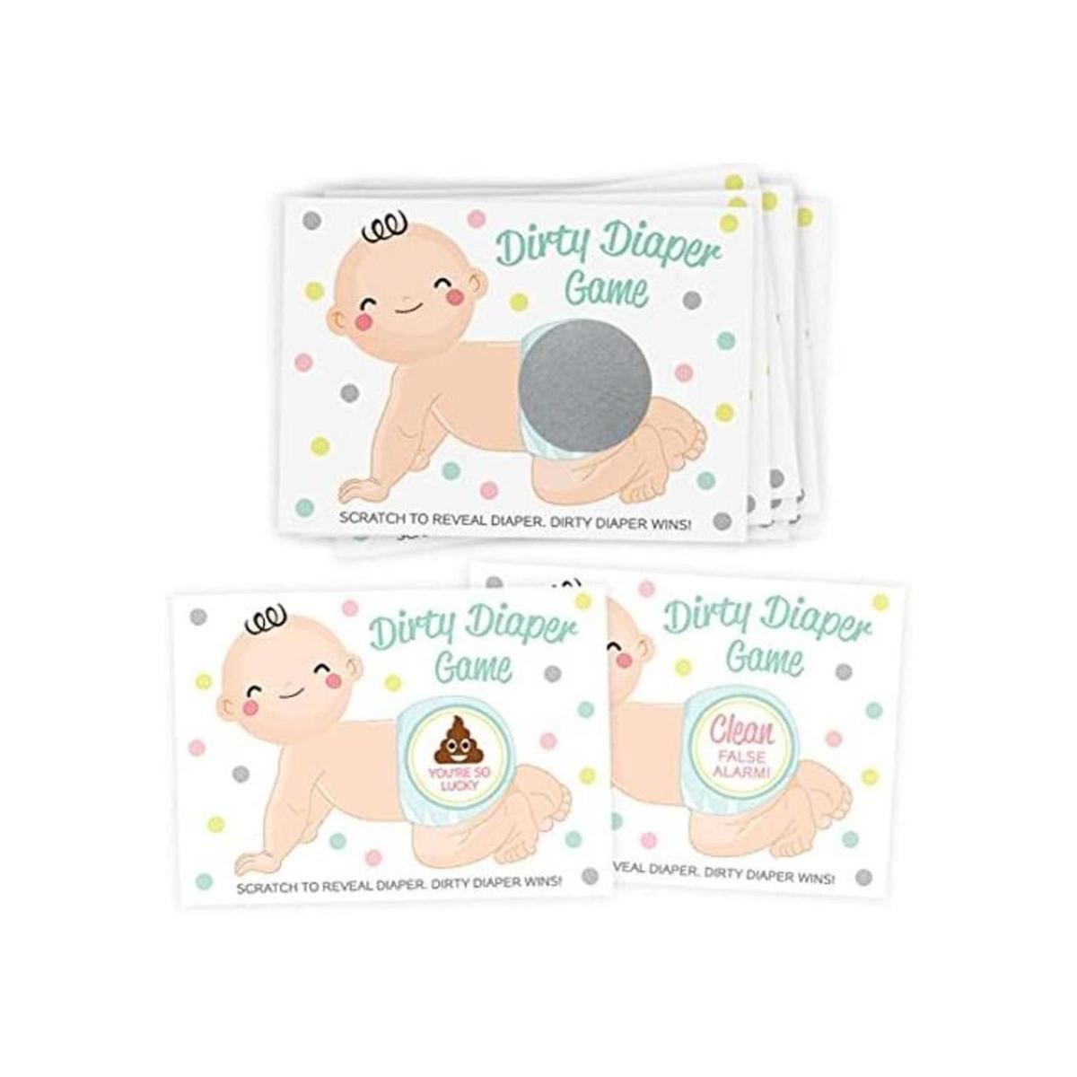 Sucio pañal Scratch Off juego 30 tarjetas billetes de