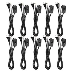 Pelopy Paquete de 10 cables de luz cable de lámpara con