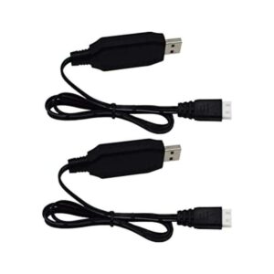 Blomiky Paquete de 2 cables de carga USB H102 de 7.4 V 1.3_1
