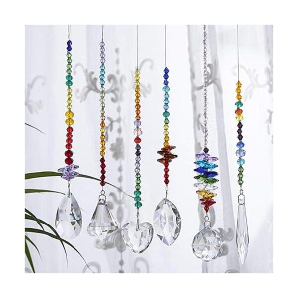 HD HYALINE DORA Colgantes de cristal con cristales de_3