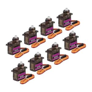 ETMall 8 unids MG90S servo 9G micro servo motor metal