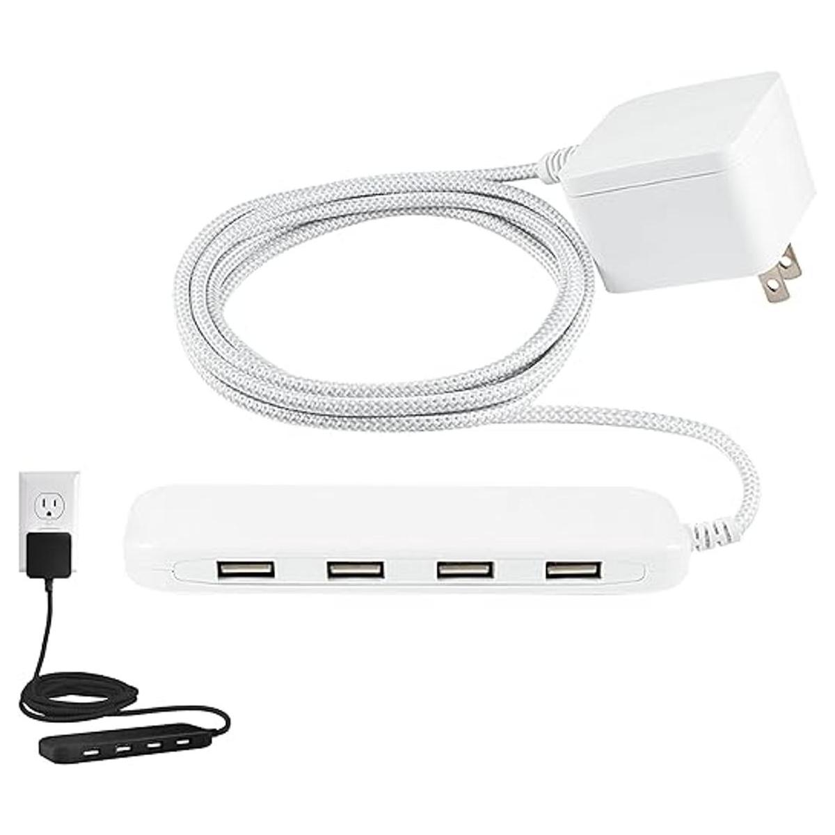 UltraPro GE 4 Port USB Charging Station 6 Ft Braided