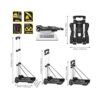 Hivexagon Carrito de equipaje plegable de 88 libras_5