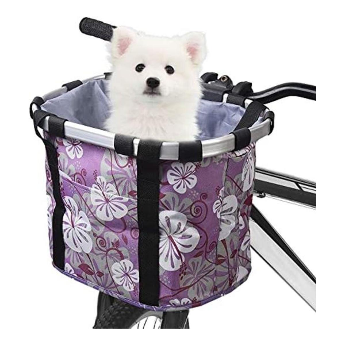 Lixada Cesta para bicicleta portabicicletas para gatos y