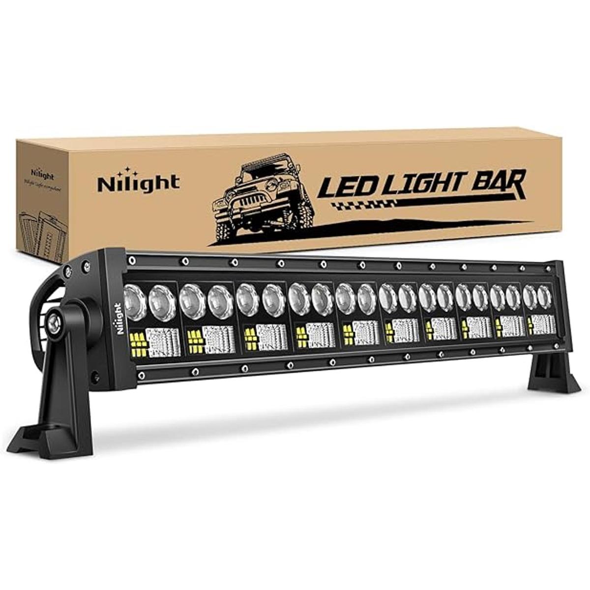 Nilight Barra de luz LED de 22 pulgadas 150 W 7D y 15000