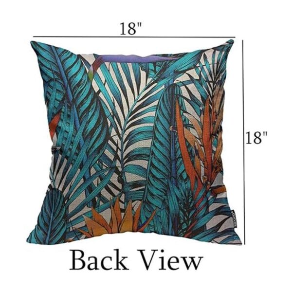 Mugod Funda de almohada con hojas tropicales diseño de