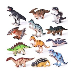 Fun Little Toys 12 piezas surtidas de dinosaurios para_1