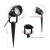 LAVAED Luces LED de paisaje de 10 W focos de camino de 12