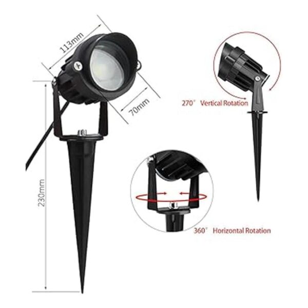 LAVAED Luces LED de paisaje de 10 W focos de camino de 12