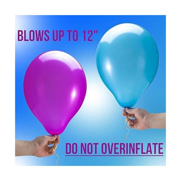 Prextex 1200 globos de fiesta de 12 pulgadas 10 colores_4