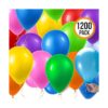 Prextex 1200 globos de fiesta de 12 pulgadas 10 colores_3