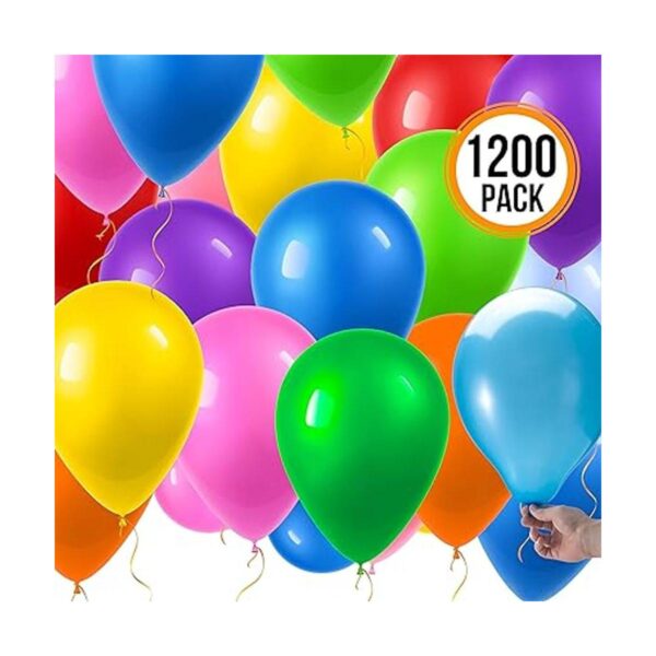 Prextex 1200 globos de fiesta de 12 pulgadas 10 colores_3